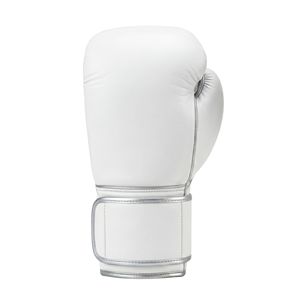 Gants de boxe Durabe Solid White au design minimaliste et épuré, respirants, haute performance, à lacets, en cuir. - Product Image 3