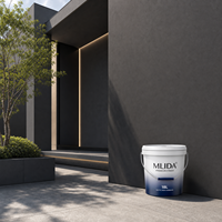Peinture murale extérieure imperméable au latex, auto-nettoyante, résistante aux taches et aux intempéries pour grandes façades de bâtiments, couleur personnalisée OEM