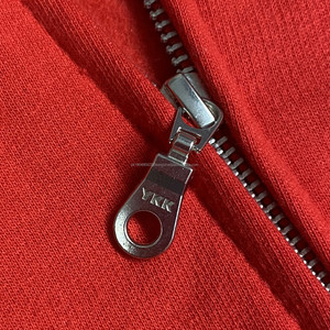 Sweat-shirt à capuche unisexe en molleton français avec broderie imprimée en coton uni pour homme et femme, fermeture éclair intégrale, veste, sweat-shirt personnalisé avec fermeture éclair - Product Image 2