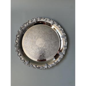Customized Design Metal Chocolate Tray Silver Finished Handmade Designer <b>Platter</b> Oval Shape Wholesale Chocolate Tray From India - Product Image 4