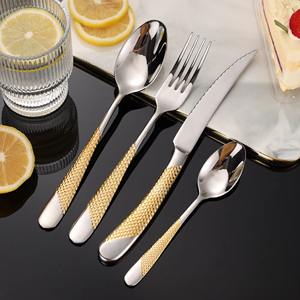 Juego de Cubiertos de Acero Inoxidable Pulido Espejo, Resistente a la Corrosión, Duradero y Atractivo, Incluye 2 Cucharas, Cuchillo y Tenedor - Product Image 4