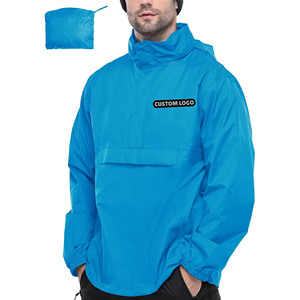 Hot Selling Custom Printed 100% Nylon <b>Waterproof</b> Bomber <b>Jacket</b> <b>Mens</b> Outdoor <b>Packable</b> Hooded Zip up Side Pockets - Product Image 4