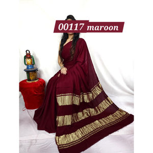 Sari de Seda Bandhani de Lujo para Mujer, Sari Tradicional Indio con Teñido Anudado para la Fiesta de Diwali y Eventos Culturales, Origen Rajasthan - Product Image 1