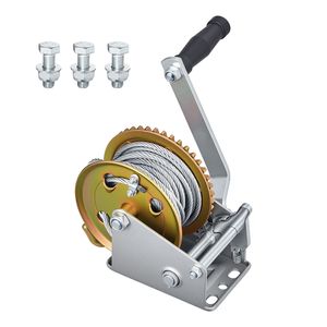 Manivela para Barco de 1600 Libras, Resistente, Manual, con Cable de Acero de 32.8 Pies, Portátil, con Trinquete Bidireccional y Mango Antideslizante - Product Image 1