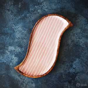 Bandeja de madera con diseño artesanal recién elaborado, bandeja de madera con estampado en esmalte, bandeja de esmalte, bandeja impresa a un precio muy bajo - Product Image 5