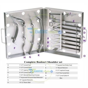 ชุดเครื่องมือซ่อมแซมไหล่แบ๊งค์พื้นฐานเครื่องมือศัลยกรรมกระดูกสำหรับผ่าตัดไหล่ชั้นที่มีมูลค่าสูงสุด - Product Image 5