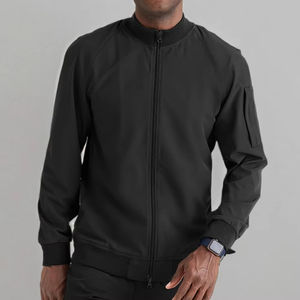 Nouvelle Collection 2026 : Blouse Médicale Noire en Polyester Lavable pour Hommes – Tenue d'Infirmier et Uniforme Médical - Product Image 3