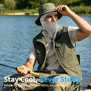 High Quality Summer <b>Balaclava</b> Windproof Dustproof Face Guard For Biker Rider Breathable Cooling Fabric Tactical Style Sports - Product Image 3