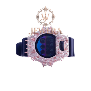 Hot Sole Luxury Mossinate Rubber Diamond <b>Watch</b> with Exquisite Diamond Detailing and Comfortable Rubber Band Available <b>for</b> Sale - Product Image 3