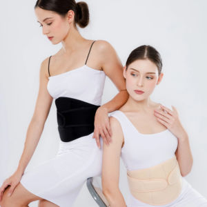 เข็มขัดพยุงครรภ์คุณภาพสูง ลายเรียบ วัสดุโพลีเอสเตอร์ผสมสปอน นุ่มสบายมาก เหมาะสำหรับกิจกรรมประจำวัน ปรับขนาดได้ - Product Image 1