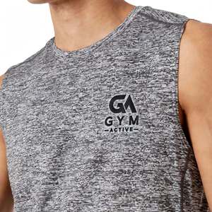GYM ACTIVE Bodybuilding Elastic Stringers Men Gym Vest <b>Tank</b> <b>Top</b> High Quality 100% Polyester Fitness Workout Muscle Training - Product Image 4