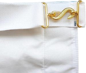Tablier maçonnique du chapitre de l'arche royale |   Tablier en peau d'agneau brodé à la main avec travail en fils d'or |   Fabricant de Régalia Maçonnique 3D Personnalisée à Coudre - Product Image 2