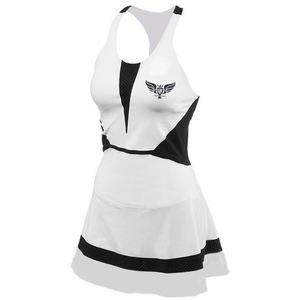 Vestido de Tenis Negro para Mujer con Panel de Malla, Sin Mangas, Vestido Deportivo para Golf, Secado Rápido, Ropa Deportiva, Novedad 2026 - Product Image 3