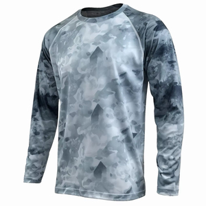 Vêtements de pêche pour hommes avec logo personnalisé, légers, à manches longues, pour les sports de plein air, séchage rapide, protection solaire UPF 50, 100% fibre de bambou - Product Image 5