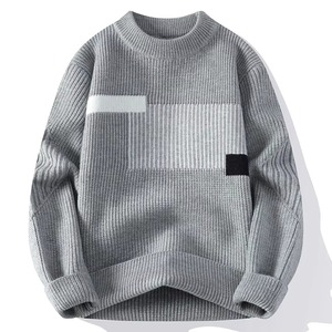 Pull pour homme en tricot doux de qualité supérieure, manches longues, confortable pour tous les jours, idéal pour l'hiver, fabriqué par une usine de vêtements de grande capacité - Product Image 3