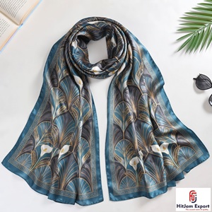 Bufanda Larga Estampada Premium, Tela Suave, Etiqueta Blanca Personalizada, OEM ODM, Bajo MOQ, Fabricante Textil, Proveedor de Exportación - Product Image 6