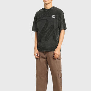 Camiseta de Hombre de Alta Calidad con Lavado Ácido, Último Diseño, Impresión de Logotipo Personalizado, 100% Algodón - Product Image 4