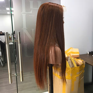 Extensiones de cabello Remy de alta calidad 100% al por mayor, cabello vietnamita liso de hueso marrón, puntas dobles dibujadas para tejer - Product Image 4