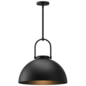Wholesaler Round Black Matte Pendant <b>Light</b> Metal Bowl Shade Large Size Mounted Indoor <b>Ceiling</b> Fixture Handmade Pendant Lamp - Product Image 1