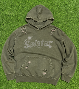 เสื้อยืดพิมพ์ลายคริสตัลแบบย้อมสีพิเศษ ผ้าฝ้ายสไตล์วินเทจ สตรีทแวร์ รับทำโลโก้แบรนด์ของคุณเอง โรงงาน OEM ODM - Product Image 6
