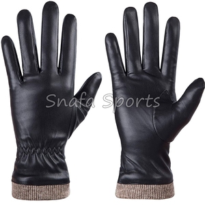 Quality Made Fashion Leather Gloves Plain Breathable Lightweight Wholesale <b>Cheap</b> Price Hot Selling for Winter Daily Outdoor - Product Image 6