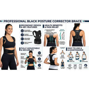 Nouveau Correcteur de Posture 2025 en Nylon pour le Soulagement des Douleurs Dorsales, Soutien Cervical et Épaules, Redresseur de Colonne Vertébrale - Product Image 4