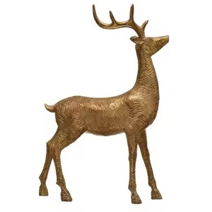 Sculpture de renne en fer de qualité supérieure, décoration de table de Noël pour les intérieurs modernes - Product Image 1