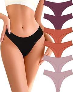 Tanga de Alta Calidad para Mujer, Ropa Interior Transpirable con Textura de Algodón, Elástica y Flexible, Cintura Equilibrada, Comodidad Diaria - Product Image 6