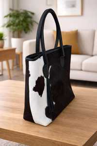 Sac fourre-tout en cuir de vachette à poils, sac à main pour femme, sac à bandoulière, mode décontractée, usage quotidien, LHTB-0061 - Product Image 2
