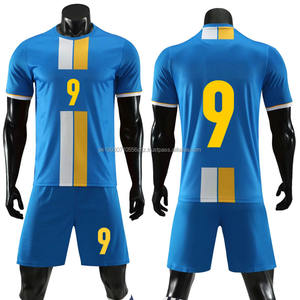 Uniforme de fútbol de poliéster 100% de alta calidad transpirable de secado rápido, conjunto de equipo, camisetas de fútbol personalizadas, ropa de fútbol ajustada - Product Image 4