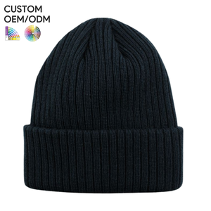 Mens stretch fit <b>beanie</b> cap cotton flexible knit style custom logo OEM ODM support for brand supply - Product Image 5