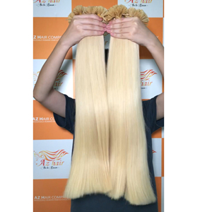 Haute qualité 100% vietnamien Extensions de cheveux usine en gros 613 # Pla couleur kératine pointe plate 26 pouces - Product Image 1