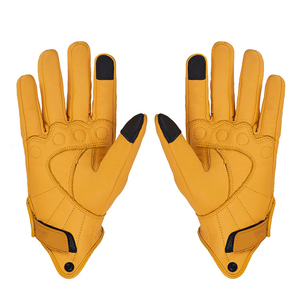 Gants de moto en cuir pour la course et le sport, à doigts entiers, légers, respirants, protection de haute qualité, unisexe, pour usage quotidien - Product Image 3