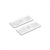 Étiquette intelligente RFID UHF en tissu pour blanchisserie, étiquette de lavage en lin, étiquette miniature imperméable pour hôtel, lavable, longue portée, pour 8 UHF RFID