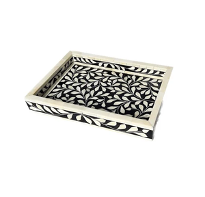 Bandeja de Nácar Artesanal de Lujo para Almacenamiento, Organizador de Nácar, Bandeja de Piedra Blanca, Artesanía de Nácar - Product Image 2