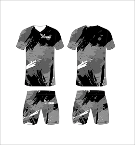 Conjunto de Camiseta y Pantalones Cortos de Fútbol Sublimados Personalizados Ferocious para Hombre, Cuello en V, Absorbe la Humedad, Ropa Deportiva para Todas las Temporadas, Venta al Por Mayor OEM - Product Image 1