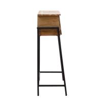 Bureau de secrétaire Vandana Lyra Lunaris en bois d'acacia et métal