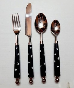 Vintage Style Flatware <b>Set</b> 18/<b>8</b> Stainless Steel With Bone Handle Cutlery <b>Set</b> of 6pcs Durable Mirror Polish <b>Dinnerware</b> Utensil - Product Image 2