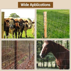 Advanced Weave 5x164 ft Farm Enclosures Long Lasting and Secure Galvanized Steel Wire Mesh Farm Fence - Product Image 4