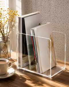 Versatile Clear Acrylic Artful AB01 3mm-6mm Thick <b>Book</b> Tablet Display Stand Stylish Easel for <b>Books</b> Magazines Comics Phones - Product Image 6