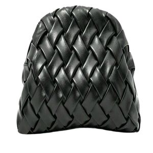 Bolso de Mano de Lujo Royaa Negro Tejido, con Cierre de Cremallera, Forro de Poliéster, Capacidad de hasta 1L - Product Image 1