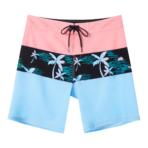 Shorts de Baño para Hombre con Estampado Tropical, Estilo Isleño, Transpirables y de Secado Rápido, Ideales para Cruceros, Vacaciones y Destinos Turísticos - Product Image 1