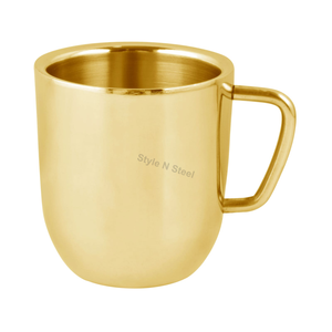 Taza de café de doble pared con exterior aislante y asa de alambre, taza de café, taza de cerveza, taza de café de viaje para camping a precio mayorista - Product Image 1