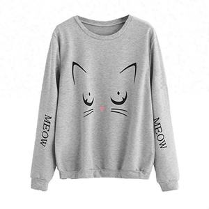Sudadera con Capucha de Algodón y Forro Polar para Mujer, Diseño de Orejas de Gato, Logotipo Frontal, Estampado Personalizado, Venta al por Mayor de Vithas Industry - Product Image 6