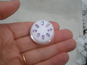 พลอยอะเมทิสต์ธรรมชาติทรงรีเหลี่ยมเพชรพลอยธรรมชาติขนาด 5x3 มม. แต่ละเม็ด รับรองโดยบุคคลที่สาม สีเขียว สำหรับทำเครื่องประดับ - Product Image 4