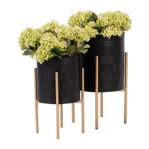 Macetero Moderno de Metal y Hierro de Primera Calidad con Soporte, Acabado Pulido, Duradero, Ligero, Fácil de Instalar, Decoración para Hogar, Oficina, Balcón y Jardín - Product Image 4