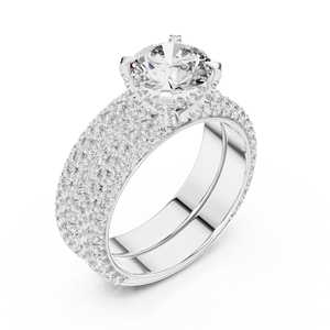Wholesale 925 Sterling Silver Round Cut Moissanite <b>Diamond</b> <b>Ring</b> Engagement Jewelry OEM ODM Manufacturer Supplier - Product Image 3