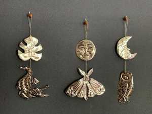 Brass <b>Tree</b> Shape <b>Christmas</b> Ornament Handicraft Vintage Style Decor - Product Image 2