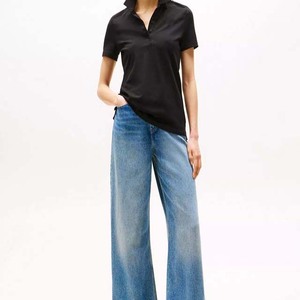 Camisa Polo de Cuello para Mujer, Nuevo Estilo, Color Negro, Secado Rápido, Manga Corta - Product Image 2