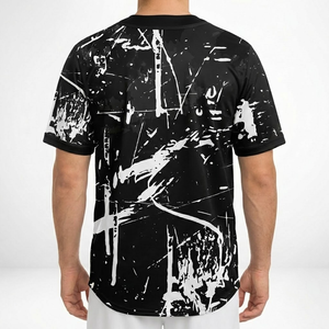 Camiseta de Béisbol Sublimada, Estilo Clásico, para Hombre y Jóvenes, Mezcla de Algodón y Poliéster, Uniforme de Equipo con Logotipo Personalizado - Product Image 3